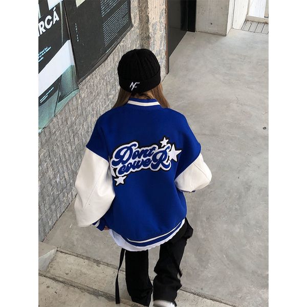 men's jackets retro hip-hop college jacket man and woman hairy star embroidered letter block harajuku school team women 4sal, Black;brown
men's jackets retro hip-hop college jacket man and woman hairy star embroidered letter block harajuku school team women 4sal, Black;brown