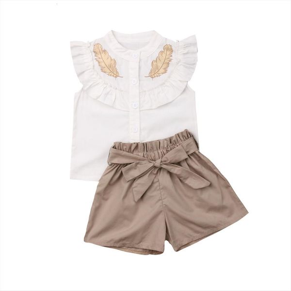 summer toddler kid baby girl outfit ruffle shirt bow short pants clothes casual set, White
summer toddler kid baby girl outfit ruffle shirt bow short pants clothes casual set, White