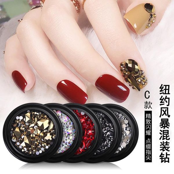 nail art decorations nial crystal rhinestones metal rivet shiny gems colorful diamonds bright accessories, Silver;gold
nail art decorations nial crystal rhinestones metal rivet shiny gems colorful diamonds bright accessories, Silver;gold