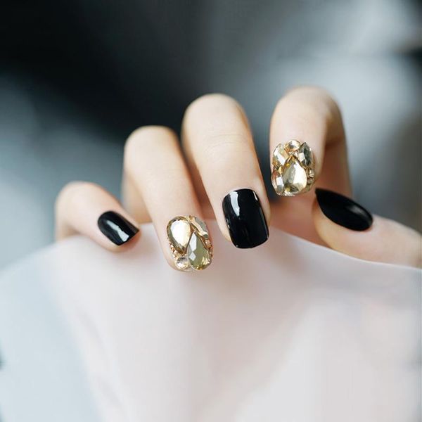 false nails 24pcs full cover fake short black champagne diamond nail stickers finished art tools press on with glue, Red;gold
false nails 24pcs full cover fake short black champagne diamond nail stickers finished art tools press on with glue, Red;gold