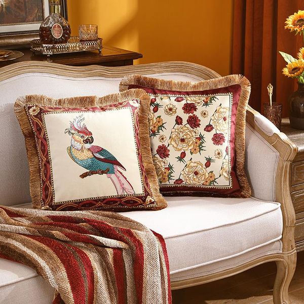 cushion/decorative pillow parrot retro cushion covers velvet pillowcase with tassel light luxury american vintage decorative square throw pi
cushion/decorative pillow parrot retro cushion covers velvet pillowcase with tassel light luxury american vintage decorative square throw pi