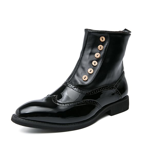 leather men shoes fashion breathable italian boots british style loafers autumn casual business dress green leather shoes, Black
leather men shoes fashion breathable italian boots british style loafers autumn casual business dress green leather shoes, Black