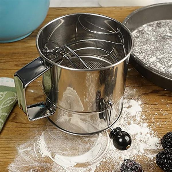 baking & pastry tools 1pc stainless steel flour sifter cup hand crank powder strainer
baking & pastry tools 1pc stainless steel flour sifter cup hand crank powder strainer