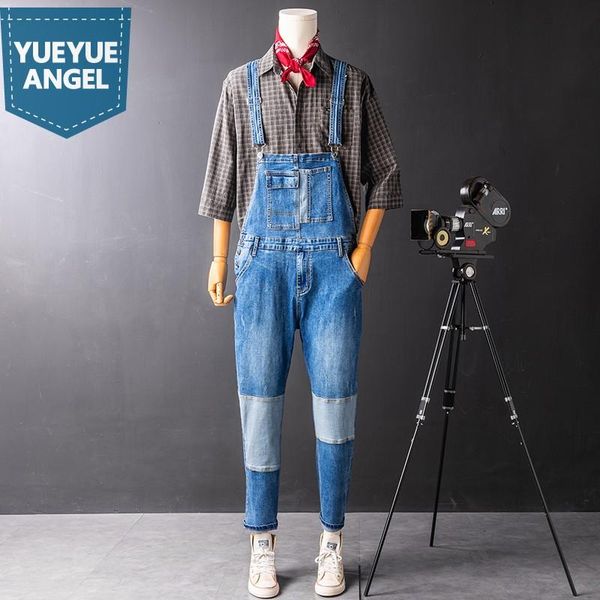 men's jeans 2021 vintage mens cargo denim overalls casual rompers patchwork high waist straps pants fashion straight men jumpsuits, Blue
men's jeans 2021 vintage mens cargo denim overalls casual rompers patchwork high waist straps pants fashion straight men jumpsuits, Blue