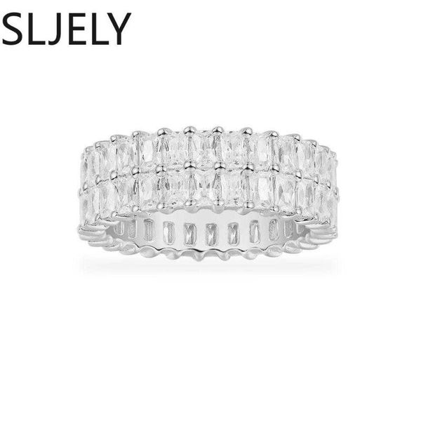 cluster rings sljely fashion 925 sterling silver pave sparkling zircon eclat thick double circle ring women september monaco brand jewelry, Golden;silver
cluster rings sljely fashion 925 sterling silver pave sparkling zircon eclat thick double circle ring women september monaco brand jewelry, Golden;silver