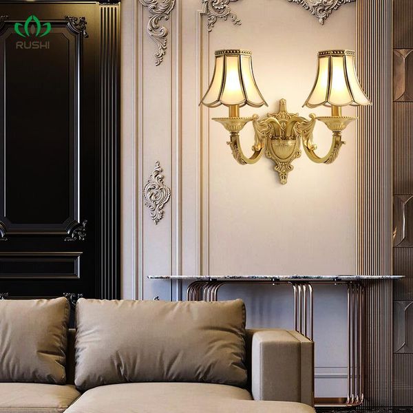 wall lamp european full copper american bedside antique bedroom living room corridor aisle decoration
wall lamp european full copper american bedside antique bedroom living room corridor aisle decoration