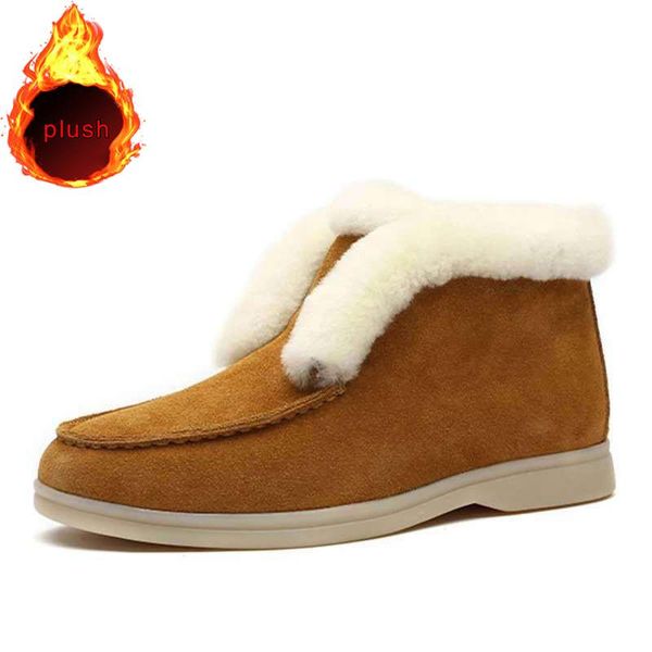 boots women's snow suede leather winter shoes thick plush warm ladies ankle slip on comfortable female flats footwear 2021, Black
boots women's snow suede leather winter shoes thick plush warm ladies ankle slip on comfortable female flats footwear 2021, Black