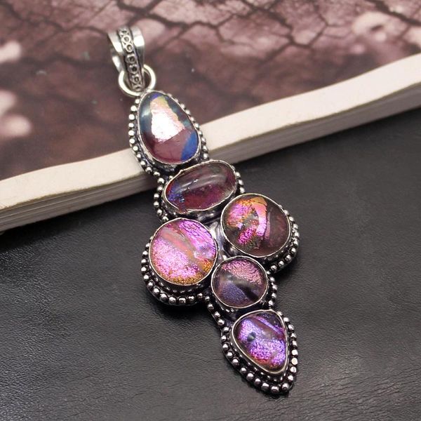 charms hermosa jewelry unique fashion arrival dichroic glass silver color pendant necklace charm women men gifts 85cm dh05, Bronze;silver
charms hermosa jewelry unique fashion arrival dichroic glass silver color pendant necklace charm women men gifts 85cm dh05, Bronze;silver