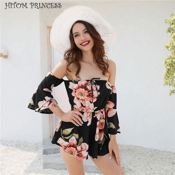 women's jumpsuits & rompers hitom princess off shoulder casual women playsuit slash neck floral short jumpsuit romper beach bohemian ov, Black;white
women's jumpsuits & rompers hitom princess off shoulder casual women playsuit slash neck floral short jumpsuit romper beach bohemian ov, Black;white