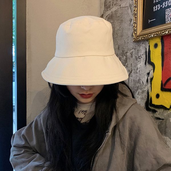 white fisherman's hat women's early spring and autumn summer split big head circumference big brim sunscreen plain basin hat, Blue;gray
white fisherman's hat women's early spring and autumn summer split big head circumference big brim sunscreen plain basin hat, Blue;gray