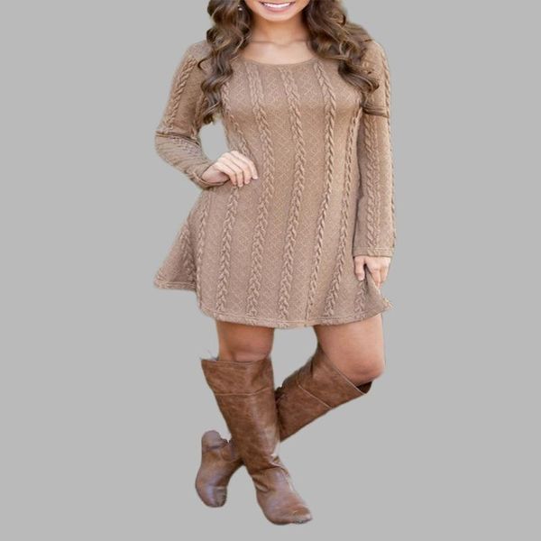casual dresses clothing dress women's ladie long-sleeved round neck pullover slim knit sweater mini plus size s-5xl, Black;gray
casual dresses clothing dress women's ladie long-sleeved round neck pullover slim knit sweater mini plus size s-5xl, Black;gray