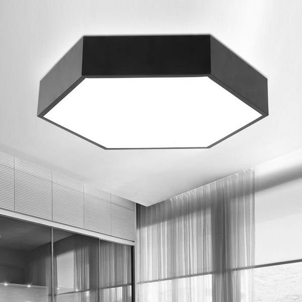 ceiling lights modern simple led acrylic geometry hexagon white/black color for living room bedroom home light lamp fixture
ceiling lights modern simple led acrylic geometry hexagon white/black color for living room bedroom home light lamp fixture