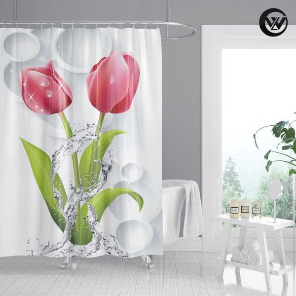 shower curtains 2021 printing fabric red tulip el curtain, fashion printed white bathroom curtains/
shower curtains 2021 printing fabric red tulip el curtain, fashion printed white bathroom curtains/