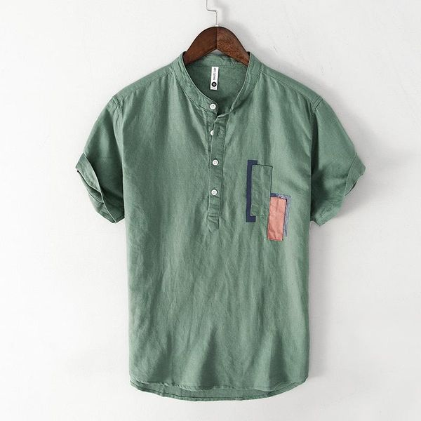 men's casual shirts short sleeve shirt for men cotton linen loose thin male fashion solid color stand collar pullover clothing japanes, White;black
men's casual shirts short sleeve shirt for men cotton linen loose thin male fashion solid color stand collar pullover clothing japanes, White;black
