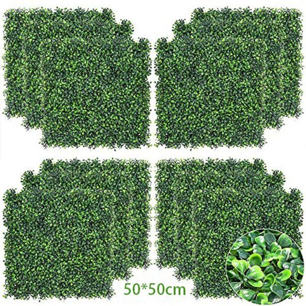 decorative flowers & wreaths 50*50cm plant wall artificial lawn boxwood hedge garden backyard home decor simulation grass turf rug outdoor f
decorative flowers & wreaths 50*50cm plant wall artificial lawn boxwood hedge garden backyard home decor simulation grass turf rug outdoor f