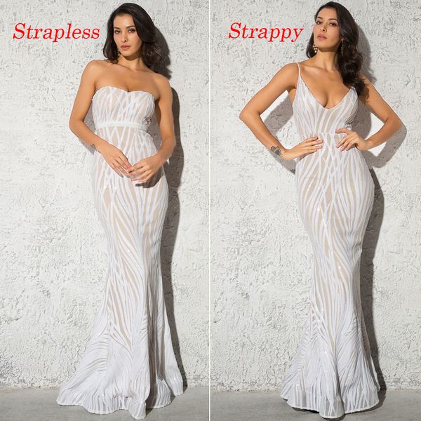 2021white strapless sequined maxi dress floor length stretch empire sleeveless mermaid dress, Black;gray
2021white strapless sequined maxi dress floor length stretch empire sleeveless mermaid dress, Black;gray