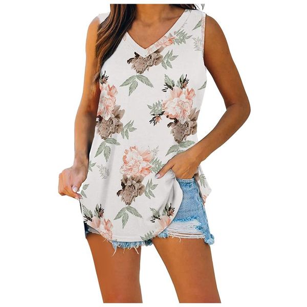 women's blouses & shirts flower white for female blusas feminina 2021women's casual v-neck off shoulder sleeveless loose floral p
women's blouses & shirts flower white for female blusas feminina 2021women's casual v-neck off shoulder sleeveless loose floral p