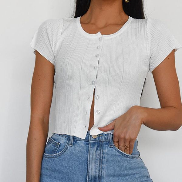 women's t-shirt vintage v neck women slim summer button casual t shirt tee harajuku crop thin short sleeve cardigan 2021, White
women's t-shirt vintage v neck women slim summer button casual t shirt tee harajuku crop thin short sleeve cardigan 2021, White