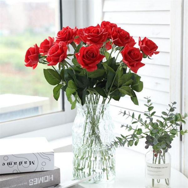 decorative flowers & wreaths 1pcs single elegant beautiful artificial rose simulation bouquet mother day present home party wedding decorati
decorative flowers & wreaths 1pcs single elegant beautiful artificial rose simulation bouquet mother day present home party wedding decorati