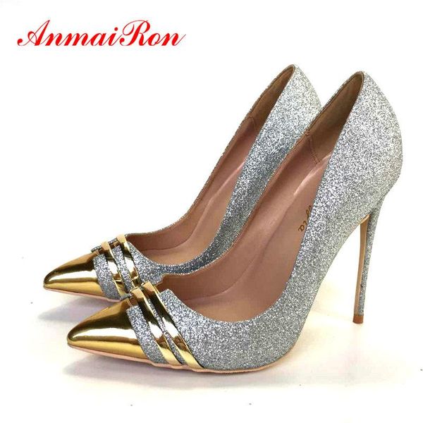 dress shoes anmairon 2021 women basic high heels sequined cloth pointed toe party slip-on luxury bling wedding pumps size 34-43, Black
dress shoes anmairon 2021 women basic high heels sequined cloth pointed toe party slip-on luxury bling wedding pumps size 34-43, Black