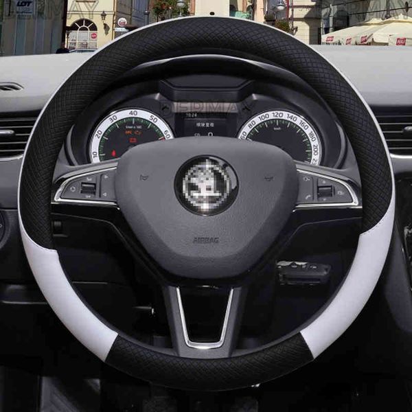 100% dermay brand leather car steering wheel cover anti-slip for fabia 1 2 3 i ii iii auto interior accessories
100% dermay brand leather car steering wheel cover anti-slip for fabia 1 2 3 i ii iii auto interior accessories