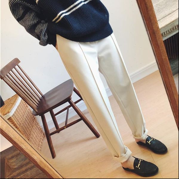 winter thicken women capri warm pencil pants wool female autumn high waist slim trousers drop, Black;white
winter thicken women capri warm pencil pants wool female autumn high waist slim trousers drop, Black;white