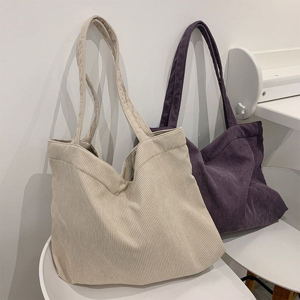 canvas corduroy shoppers shoulder tote bags for women 2021 girls purses handbags female casual wallets large capacity schoolbags
canvas corduroy shoppers shoulder tote bags for women 2021 girls purses handbags female casual wallets large capacity schoolbags