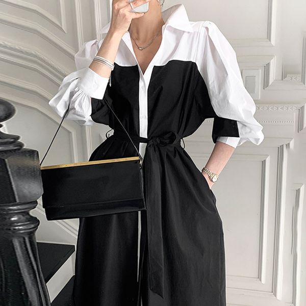 casual dresses elegant summer dress, korean french lapel, sewn design, contrast, with lace, waist, puffing sleeve, znrz, Black;gray
casual dresses elegant summer dress, korean french lapel, sewn design, contrast, with lace, waist, puffing sleeve, znrz, Black;gray