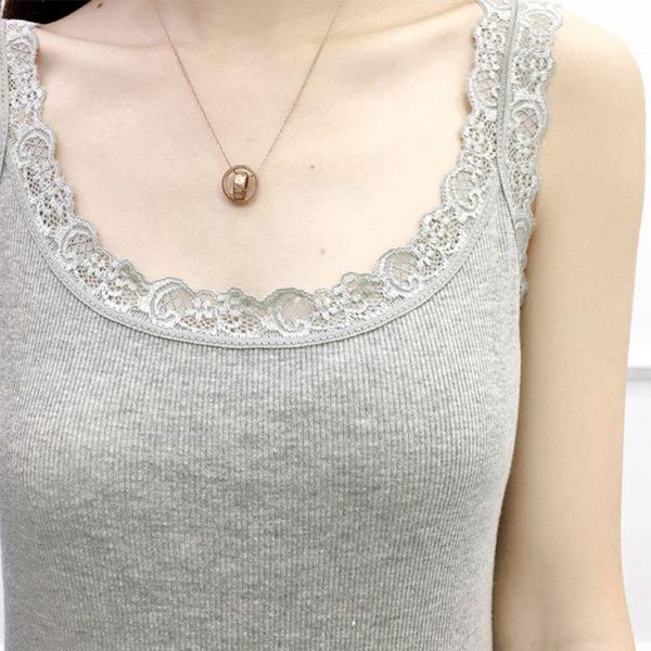 women's tanks & camis women summer sleeveless tank u-neck slim basic vest lace trim solid candy color ribbed knit bottoming, White
women's tanks & camis women summer sleeveless tank u-neck slim basic vest lace trim solid candy color ribbed knit bottoming, White