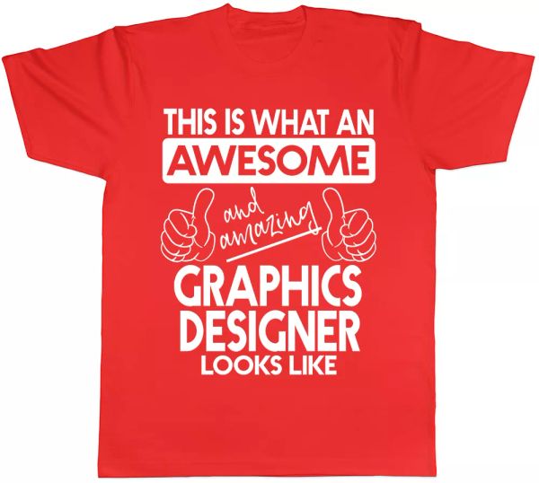 this is what an awesome and amazing graphics designer looks like mens t-shirt, White;black
this is what an awesome and amazing graphics designer looks like mens t-shirt, White;black