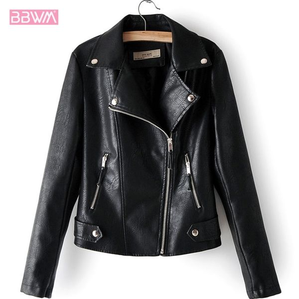 pu lapel long sleeve anti-fan car zipper women's jacket autumn high waist slim chic female coat black red 210507
pu lapel long sleeve anti-fan car zipper women's jacket autumn high waist slim chic female coat black red 210507
