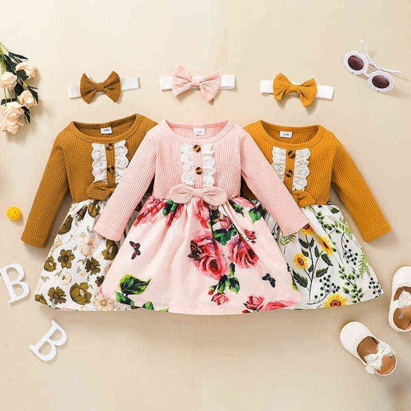 baby girls casual floral dresses toddler kid ribbed ruffled bow splice floral party princess dress for newborn g1129, Red;yellow
baby girls casual floral dresses toddler kid ribbed ruffled bow splice floral party princess dress for newborn g1129, Red;yellow