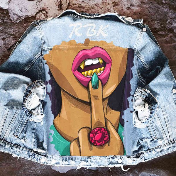 women's hoodies & sweatshirts vintage harajuku loose denim coat women designer jacket print single-breasted turn-down collar female kfc, Black
women's hoodies & sweatshirts vintage harajuku loose denim coat women designer jacket print single-breasted turn-down collar female kfc, Black
