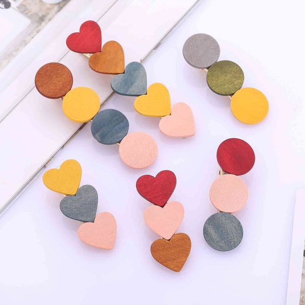 candy simple style color matching love geometric wooden hairpin french bangs clip edge clip hair accessories, Golden;silver
candy simple style color matching love geometric wooden hairpin french bangs clip edge clip hair accessories, Golden;silver