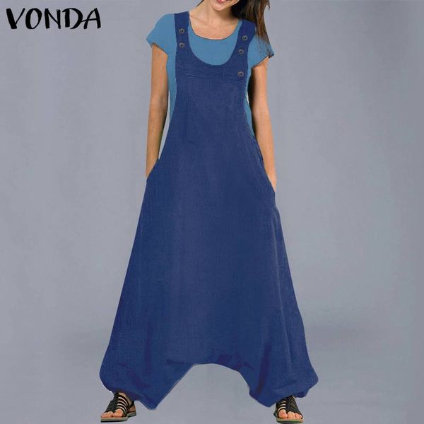 women rompers casual sleeveless drop crotch harem overalls vintage loose denim pants vonda vintage jumpsuits rompers plus size, Black;white
women rompers casual sleeveless drop crotch harem overalls vintage loose denim pants vonda vintage jumpsuits rompers plus size, Black;white