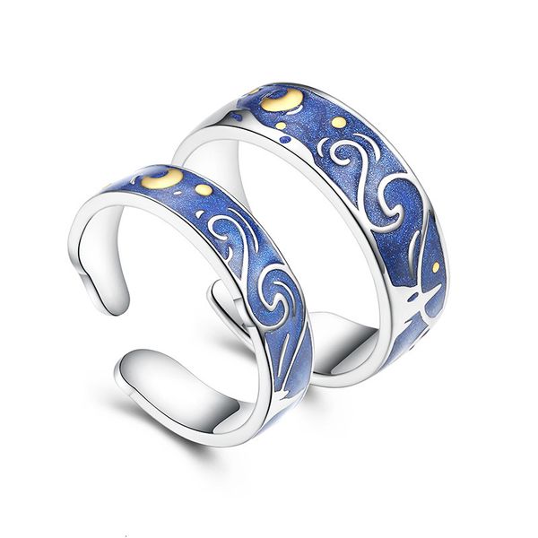 love ring van gogh starry sky plated open lover adjustable rings blue for women men fashion jewelry wedding gift, Slivery;golden
love ring van gogh starry sky plated open lover adjustable rings blue for women men fashion jewelry wedding gift, Slivery;golden