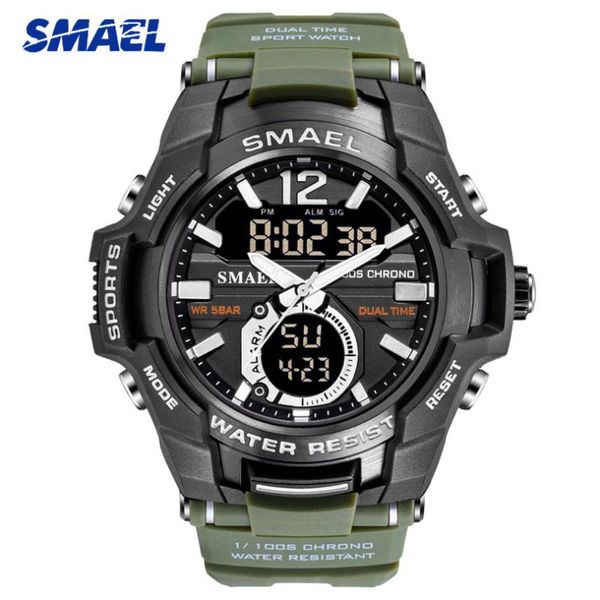 wristwatches smael 2021 men sport watches waterproof mens led digital quartz wrist watch male fashion clock relogio masculino, Slivery;brown
wristwatches smael 2021 men sport watches waterproof mens led digital quartz wrist watch male fashion clock relogio masculino, Slivery;brown
