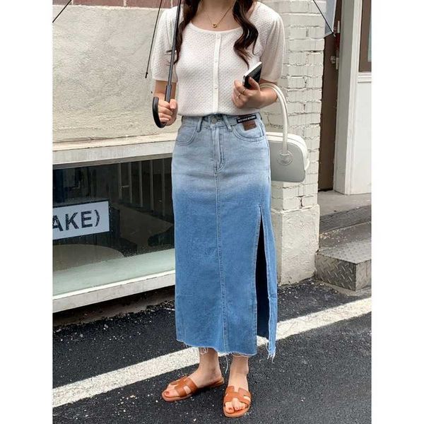 split denim high waist skirts women elegant chic color a-line design jean jupe fresh all-match woman bottoms summer 210525, Black
split denim high waist skirts women elegant chic color a-line design jean jupe fresh all-match woman bottoms summer 210525, Black