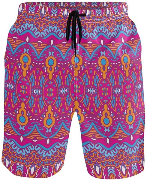 vintage tribal ethnic abstract geometric pink men's swim trunks quick dry shorts with pockets, White;black
vintage tribal ethnic abstract geometric pink men's swim trunks quick dry shorts with pockets, White;black