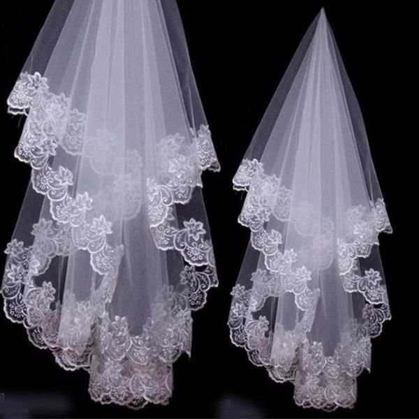 bridal veils fast white/ivory lace applique edge one layer 1.5 m long wedding veil/bridal accessories, Black
bridal veils fast white/ivory lace applique edge one layer 1.5 m long wedding veil/bridal accessories, Black
