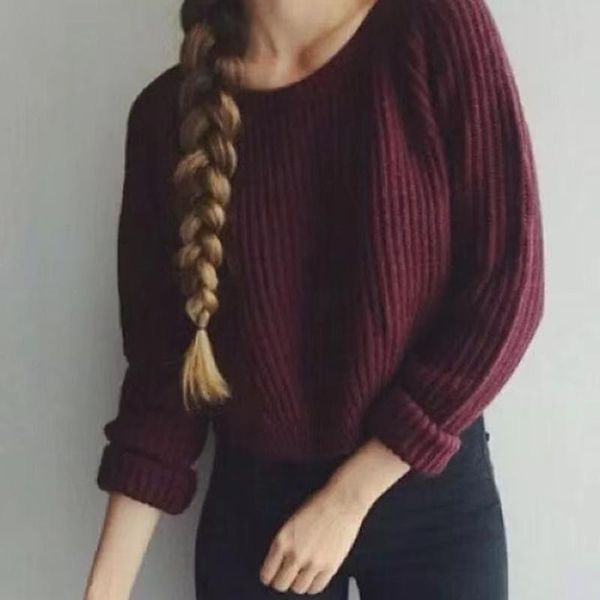 women's sweaters autumn sweater commuter simple fashion casual style long-sleeved solid color round neck slit knitted top, White;black
women's sweaters autumn sweater commuter simple fashion casual style long-sleeved solid color round neck slit knitted top, White;black