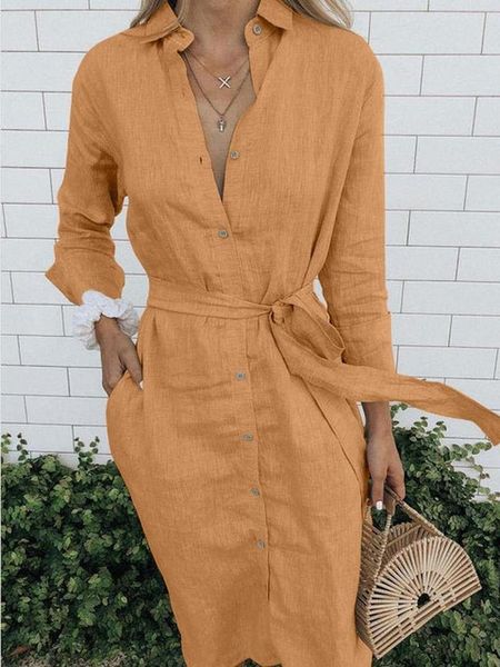 casual dresses cotton linen button long sleeve mini shirt dress women spring summer drawstring waist minimalist solid, Black;gray
casual dresses cotton linen button long sleeve mini shirt dress women spring summer drawstring waist minimalist solid, Black;gray