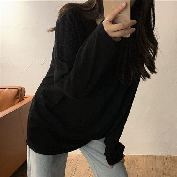 harajuku long sleeve ladies women plus sized shirts vintage solid t-shirts girls autumn fashion leisure streetwear women's t-shirt, White
harajuku long sleeve ladies women plus sized shirts vintage solid t-shirts girls autumn fashion leisure streetwear women's t-shirt, White