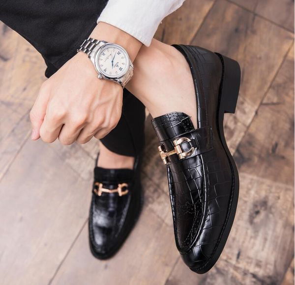 dress shoes pointed toe mens genuine leather luxury wedding floral print men flats office party formal 38-46, Black
dress shoes pointed toe mens genuine leather luxury wedding floral print men flats office party formal 38-46, Black