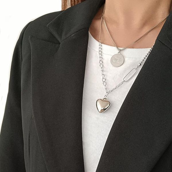 pendant necklaces tide brand love round letter necklace ins cold wind multi-layered sweater chain jewelry, Silver
pendant necklaces tide brand love round letter necklace ins cold wind multi-layered sweater chain jewelry, Silver