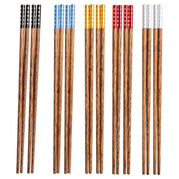 pair wood chopsticks with colorful head, reusable chinese sets, natural dishwasher safe
pair wood chopsticks with colorful head, reusable chinese sets, natural dishwasher safe