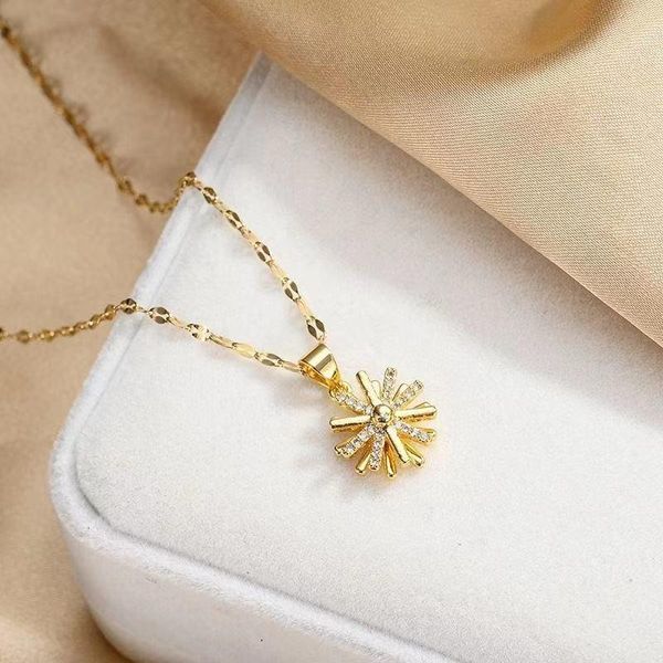 pendant necklaces daisy kpop microscope temperament necklace for women girl choker accessories rose gold copper titanium steel fashion, Silver
pendant necklaces daisy kpop microscope temperament necklace for women girl choker accessories rose gold copper titanium steel fashion, Silver