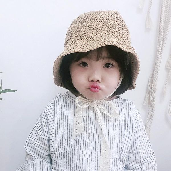 cloches spring and summer girls baby fisherman hat lace straps straw 1-3 years old children's cool 2 sun, Blue;gray
cloches spring and summer girls baby fisherman hat lace straps straw 1-3 years old children's cool 2 sun, Blue;gray