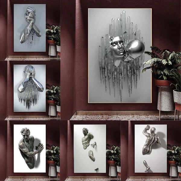 outstanding visual effects canvas painting metal figure statue posters and prints wall pictures for living room home decor
outstanding visual effects canvas painting metal figure statue posters and prints wall pictures for living room home decor