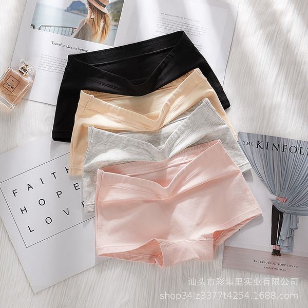 new panties breathable cotton leggings elastic no trace comfortable women's boxers, Black;pink
new panties breathable cotton leggings elastic no trace comfortable women's boxers, Black;pink